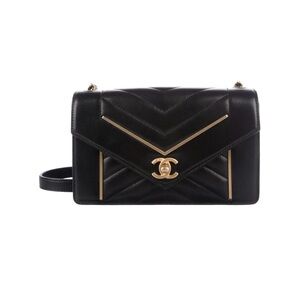 Chanel Reversed Chevron Flap Bag